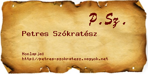 Petres Szókratész névjegykártya